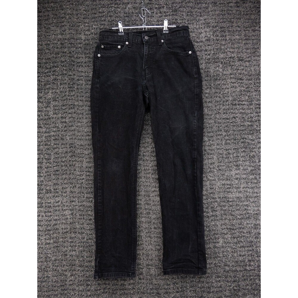 Levis 514 Jeans Mens 31x32 Actual 30x31 Black Straight Fit Stretch Denim Casual